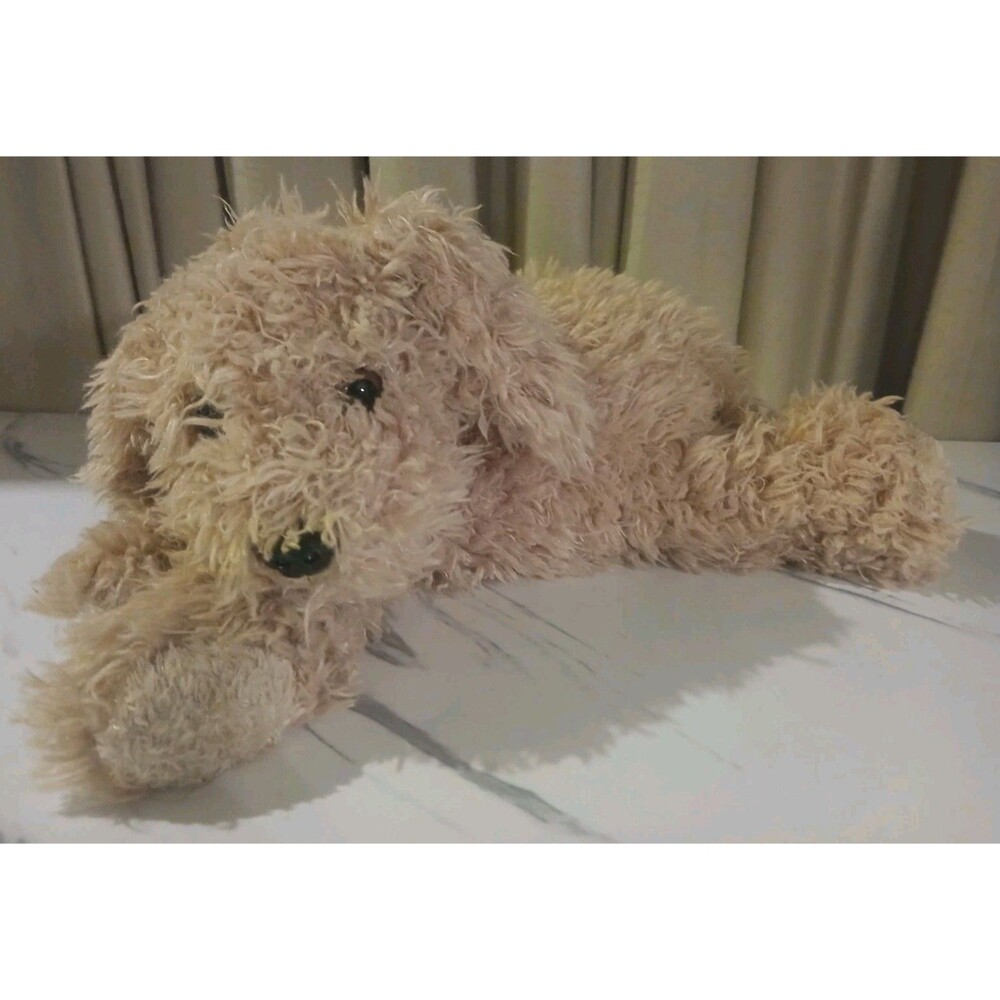 Aurora Flopsies Tan  Dog Plush 14" Stuffed Animal Silky Toy
